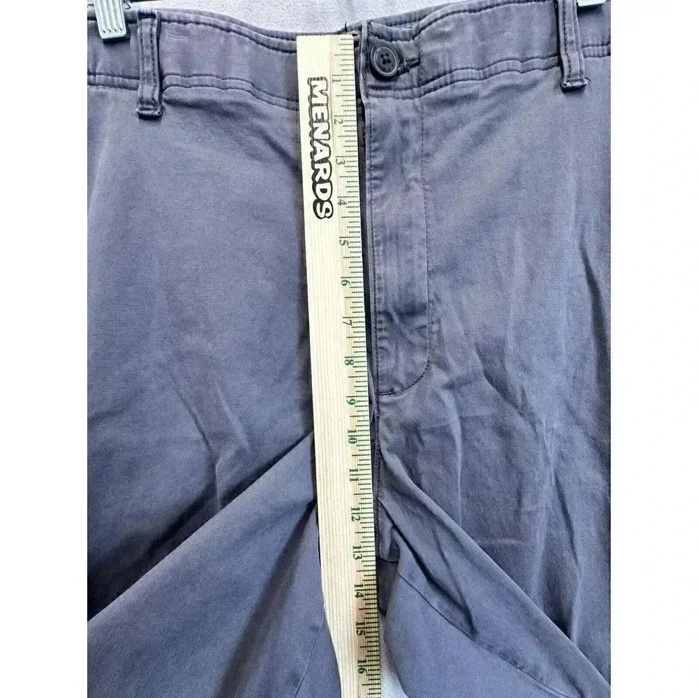 Lee Extreme Comfort‎ Men's Sz 42 Chino Shorts Gray Stretchy Slash Pockets Casual